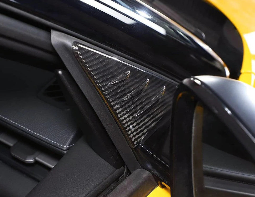 Toyota A90 Supra Carbon Fiber Side Mirror Anti-Wind Buffeting Covers