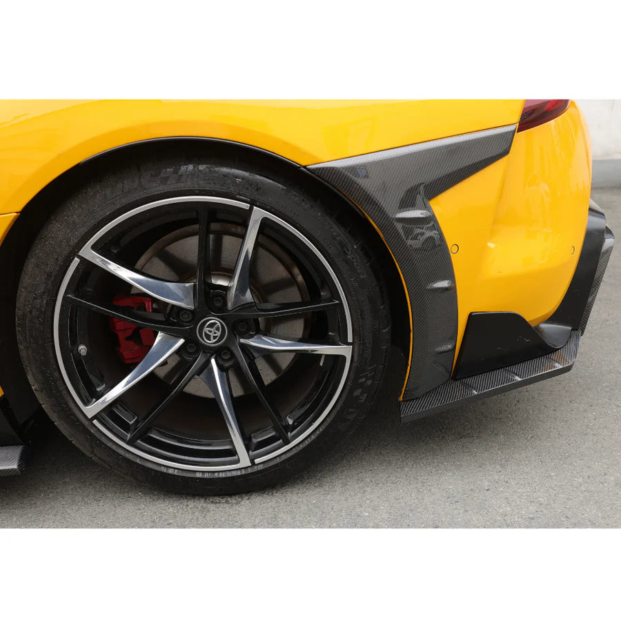 Toyota Supra A90 Bare Carbon Fiber Fender Trim Set