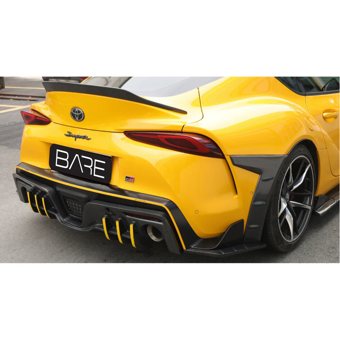 Toyota Supra A90 Bare Carbon Fiber Rear Diffuser