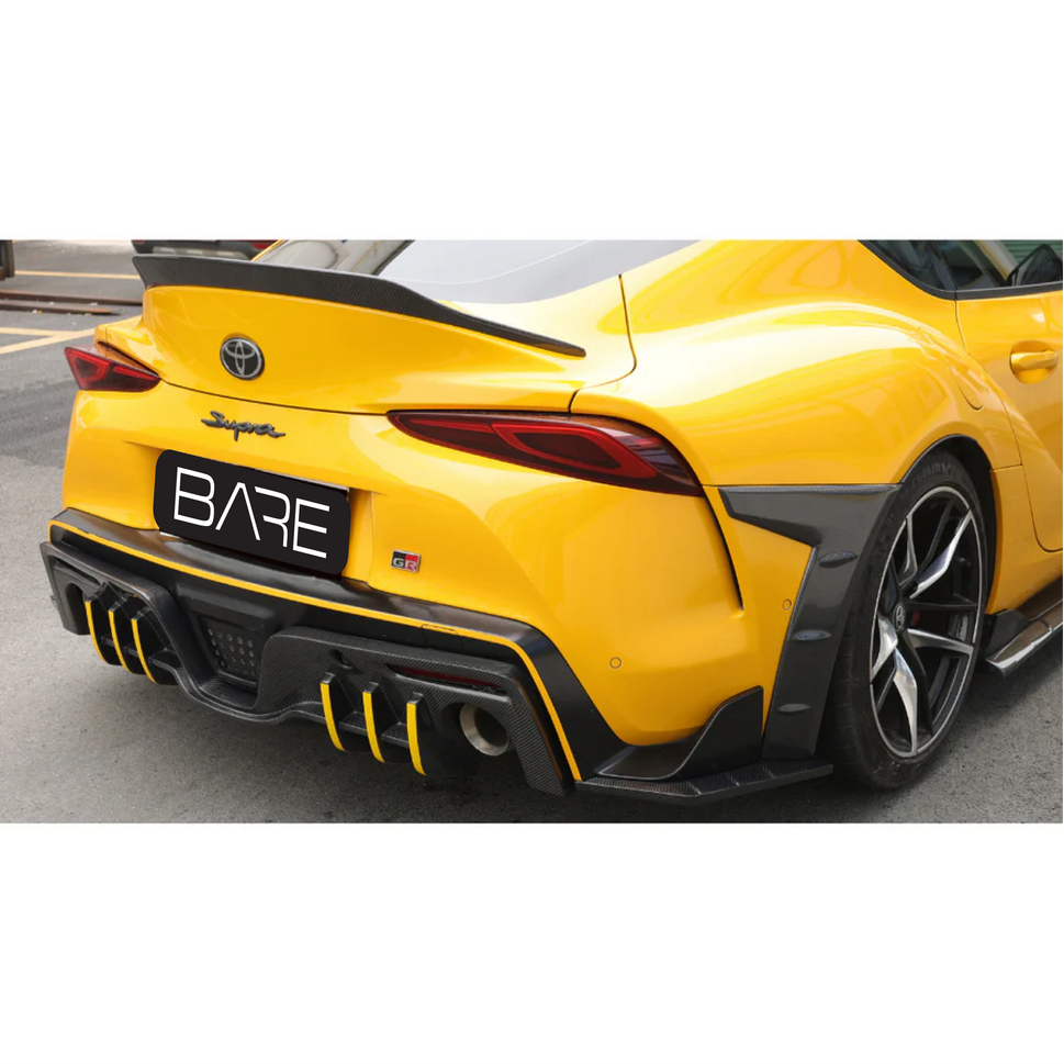 Toyota Supra A90 Bare Carbon Fiber Rear Diffuser