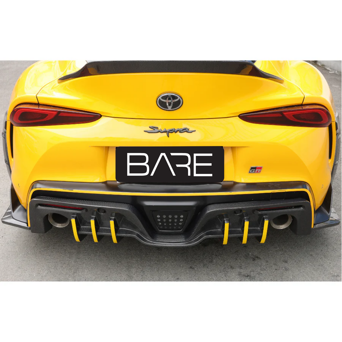Toyota Supra A90 Bare Carbon Fiber Rear Diffuser