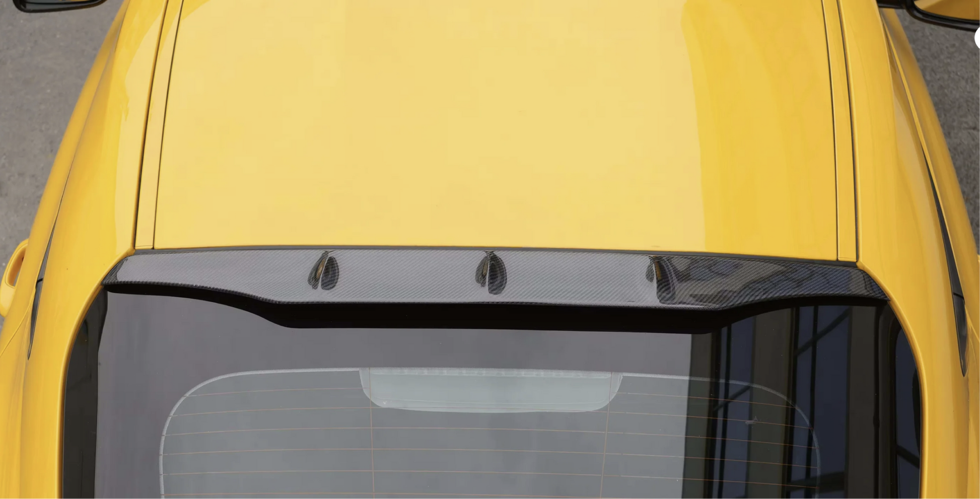 Toyota Supra A90 Bare Carbon Fiber Roof Spoiler