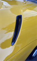 Switch Toyota A90 Supra Bare Carbon Fiber Hood Vent Trim 2 image