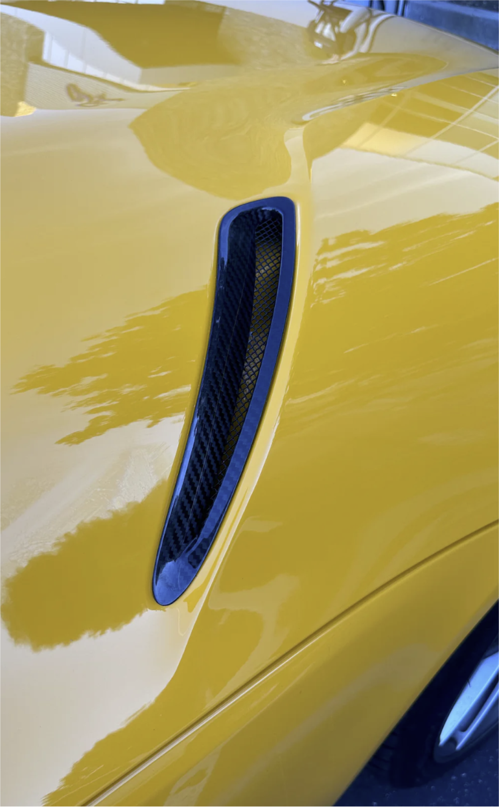 Toyota A90 Supra Bare Carbon Fiber Hood Vent Trim